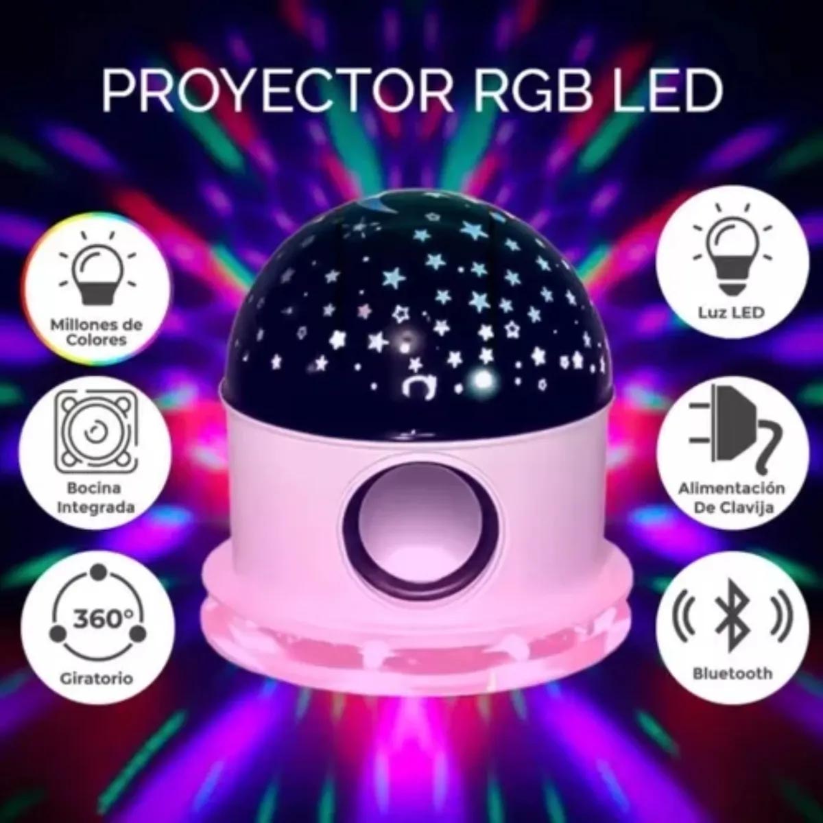 Miniatura 3 de Proyector Lampara Estrellas Parlante